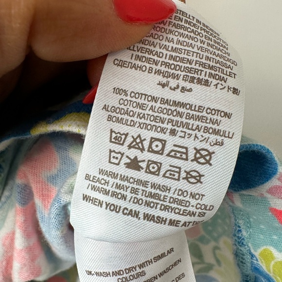 Mini Boden Girls Sea Life Striped Dress (Size 8-9) - Picture 5 of 5